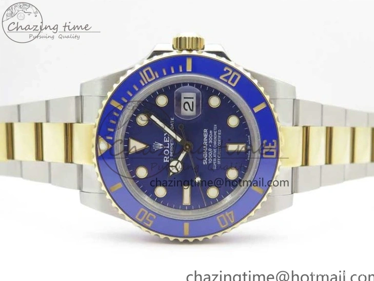 AAA Replica Watches HighQuality Edition Bracelet YG YG 2574 on Best Dial 41mm LB Blue SS Maker SS BP 126613 Submariner 0106